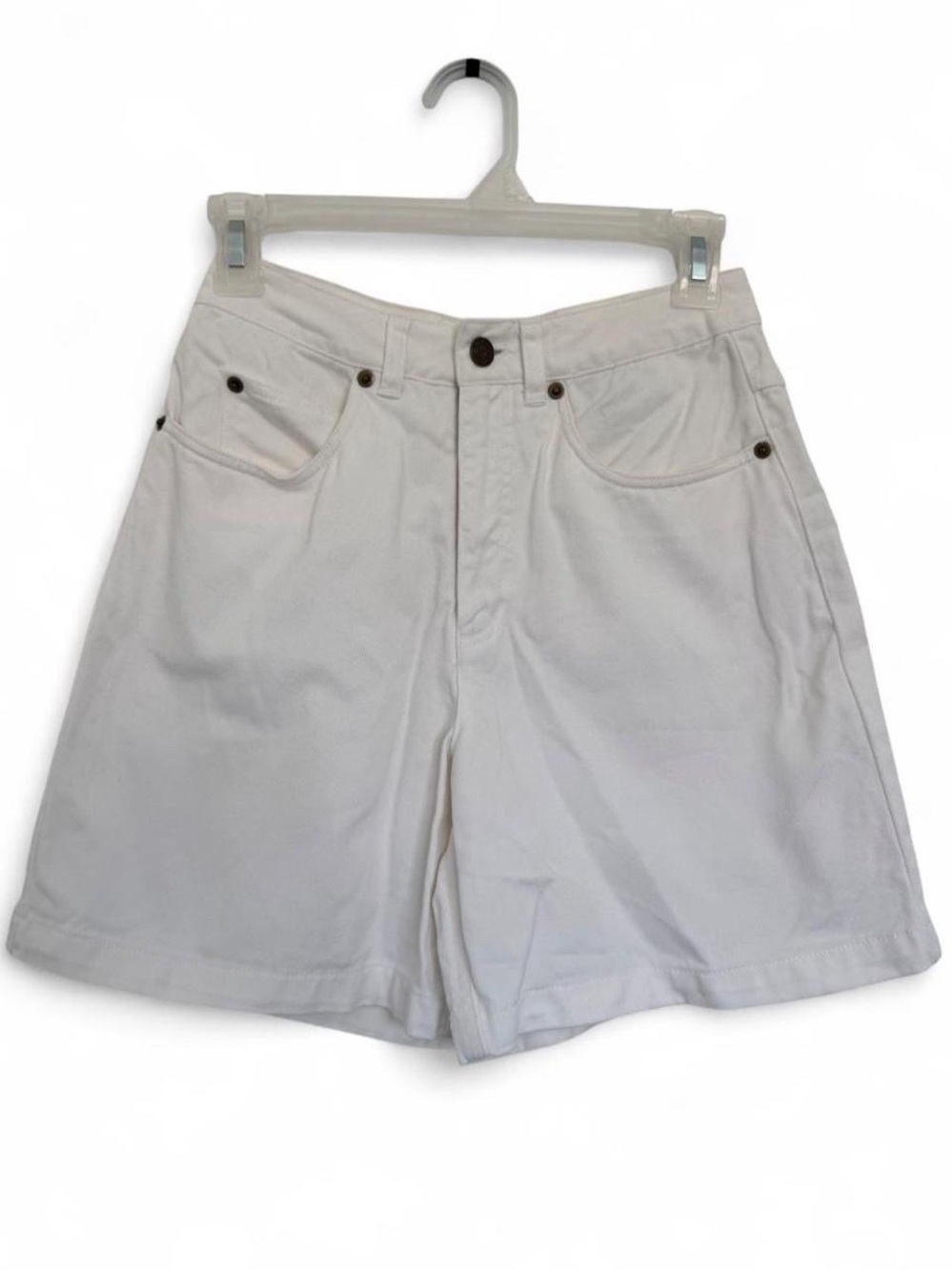 Talbots White Cotton Jean Shorts Size 2 Coastal Summer Petites Wardrobe Staple